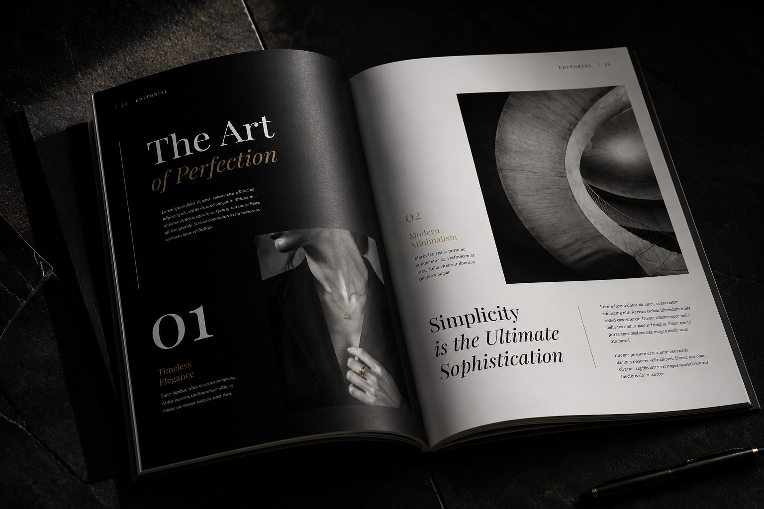 Editorial Typography and Layout by Graphisco